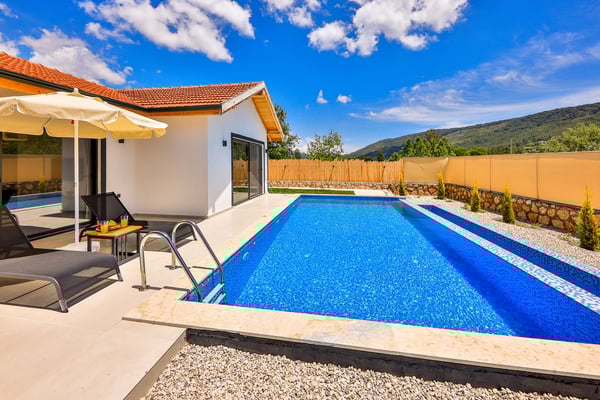 Villa Lounge, Kalkan Bölgesinde, Jakuzili Korunaklı Balayı Villası 2