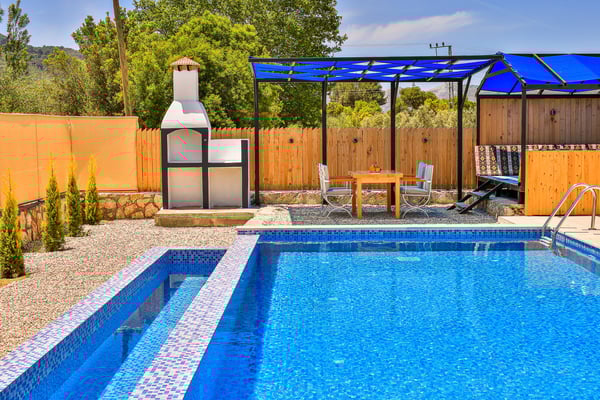 Villa Lounge, Kalkan Bölgesinde, Jakuzili Korunaklı Balayı Villası 3