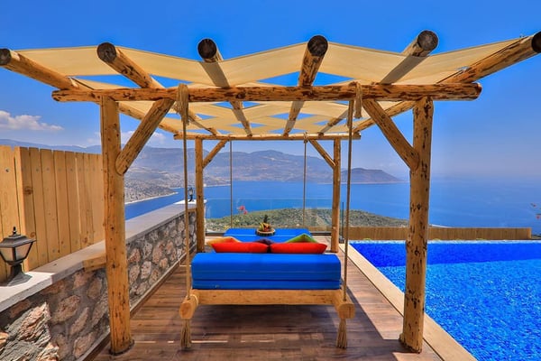 Villa Nane, Kalkan'da Tek Odalı, Jakuzili, Korunaklı Havuzlu Balayı Villası 3