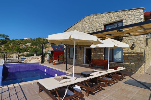 Villa Boralı, Fethiye Bölgesinde, 3 Odalı, Deniz Manzaralı 3