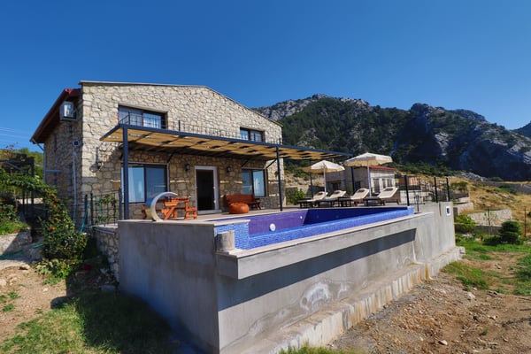 Villa Boralı, Fethiye Bölgesinde, 3 Odalı, Deniz Manzaralı 1