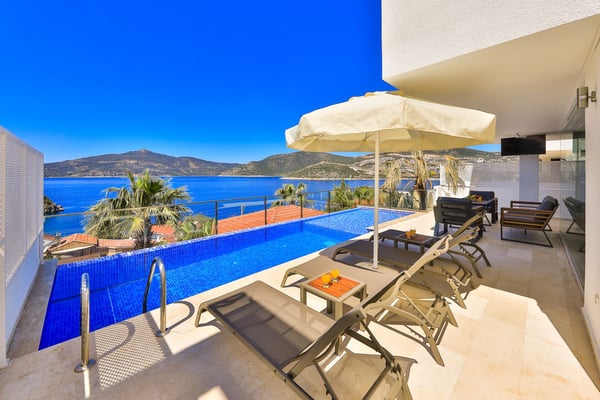Villa Soren, Kalkan Bölgesinde, Dört Odalı, Deniz Manzaralı 3