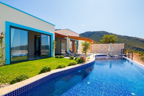 Villa Sumirela-8, Kalkan Bölgesinde, 4 Kişilik, Kapalı Havuz ve Saunalı 1