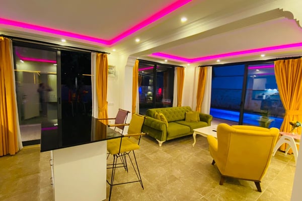 Villa Simena-2, Kalkan Bölgesinde, Tek Odalı, Jakuzili, Balayı Villası 3