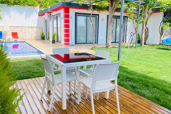 Villa Simena-2, Kalkan Bölgesinde, Tek Odalı, Jakuzili, Balayı Villası 2