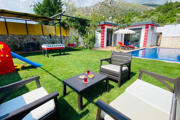 Villa Simena-3, Kalkan Bölgesinde, Tek Odalı, Jakuzili, Balayı Villası 2