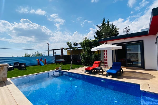 Villa Simena-3, Kalkan Bölgesinde, Tek Odalı, Jakuzili, Balayı Villası 3