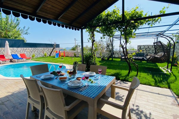 Villa Simena-4, Kalkan Bölgesinde, İki Odalı, Jakuzili Villa 2