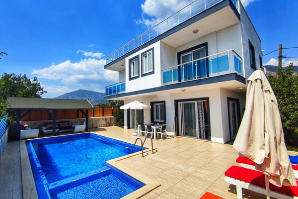 Villa Simena Duo, Kalkan Bölgesinde, Üç Odalı, Doğa İçerisinde Korunaklı 1
