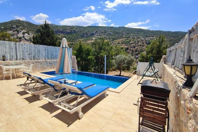 Villa Pete-2, Kalkan Bölgesinde, 2 Odalı, Jakuzili 3