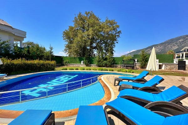 Villa Liya, Korunaklı Havuzlu, Markete Yakın, Şömineli Villa 3