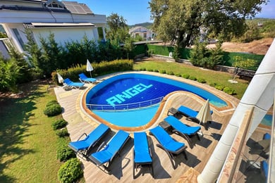 Villa Liya, Korunaklı Havuzlu, Markete Yakın, Şömineli 1