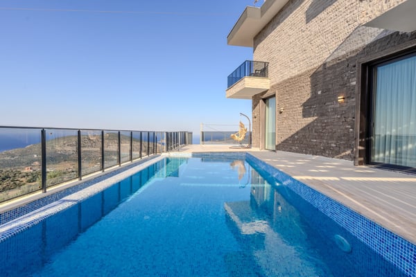 Villa Duca-3, Kalkan Bölgesinde, Dört Odalı, Deniz Manzaralı, Hamam ve Saunalı Villa 1