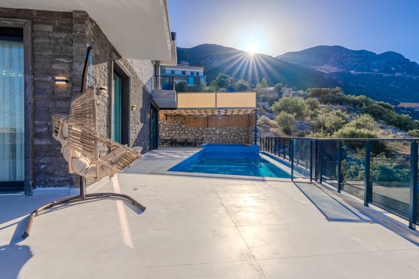Villa Duca-3, Kalkan Bölgesinde, Dört Odalı, Deniz Manzaralı, Hamam ve Saunalı Villa 2