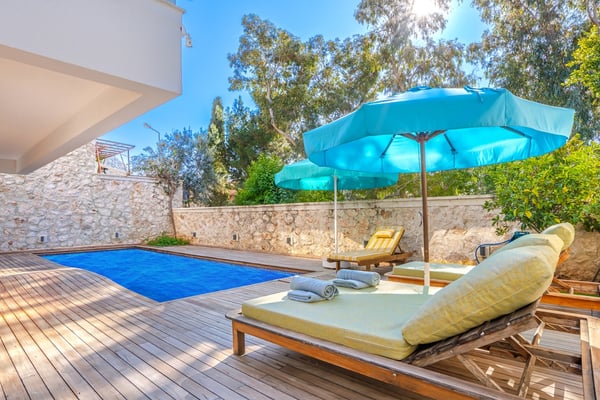 Villa Feyza, Kalkan Bölgesinde, Üç Odalı, Deniz Manzaralı, Doğa İçerisinde Villa 2