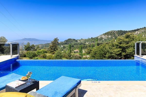 Villa Bounce, Deniz Manzaralı, Korunaklı Yüzme Havuzlu, Jakuzili Balayı Villası 3