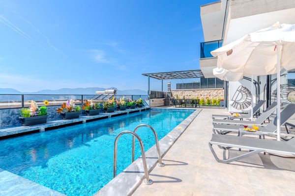 Villa Lokma-2, Kalkan Bölgesinde, İki Odalı, Korunaklı Havuzlu 2