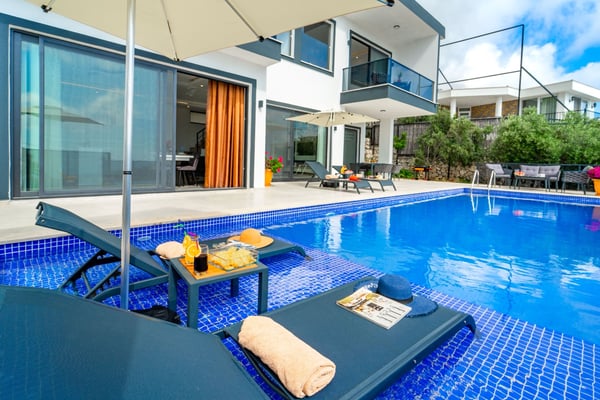 Villa Samba, Kalkan Bölgesinde, Havuzlu, Jakuzili, Saunalı, Deniz Manzaralı 1