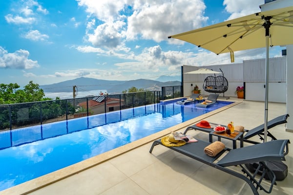 Villa Samba, Kalkan Bölgesinde, Havuzlu, Jakuzili, Saunalı, Deniz Manzaralı 3