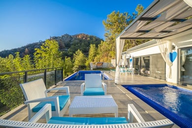 Villa Felis, Kalkan Bölgesinde, İki Odalı, Korunaklı Havuzlu 1