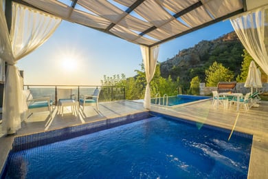 Villa Felis, Kalkan Bölgesinde, İki Odalı, Korunaklı Havuzlu 3