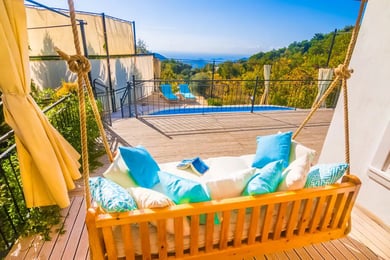 Villa Loren-2, Kalkan Bölgesinde, Üç Odalı, Isıtmalı Havuzlu, Deniz Manzaralı Villa 2