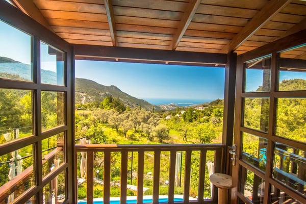 Villa Loren-2, Kalkan Bölgesinde, Üç Odalı, Isıtmalı Havuzlu, Deniz Manzaralı Villa 3