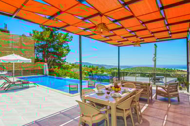 Villa Eleni, Kalkan Bölgesinde, İki Odalı, Deniz Manzaralı Muhafazakar Villa 3