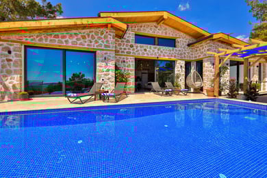 Villa Lovely, Kalkan Bölgesinde, Kapalı Havuzlu, Çift Jakuzili ve Saunalı Lüks Villa 1