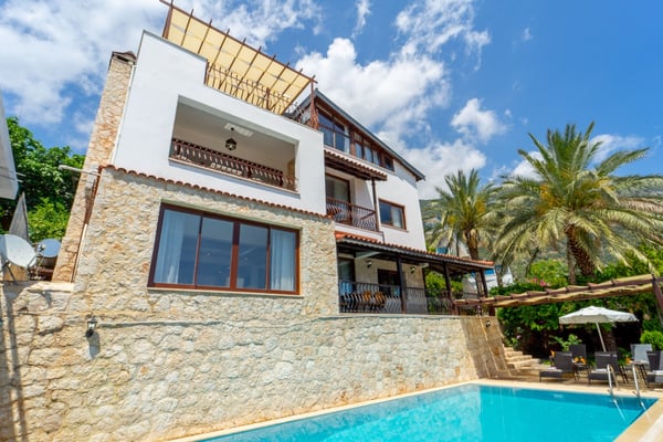 Villa Kalo, Kalkan Bölgesinde, Beş Odalı, Deniz Manzaralı Villa 1