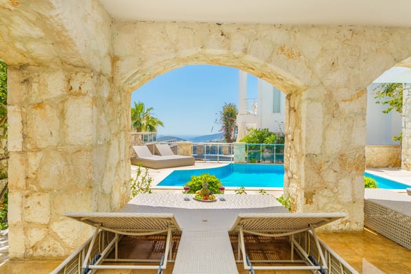 Villa Touch, Kalkan Bölgesinde, Dört Odalı, Deniz Manzaralı Villa 2