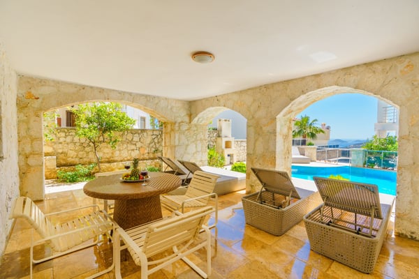 Villa Touch, Kalkan Bölgesinde, Dört Odalı, Deniz Manzaralı Villa 3
