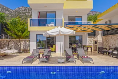Villa Jared, Kalkan Bölgesinde, Üç Odalı, Korunaklı Havuzlu, Jakuzili Villa 2
