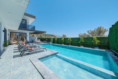 Villa Notos-2, Kalkan Bölgesinde, 2 Odalı, Isıtmalı Havuz, Jakuzi, Hamam ve Saunalı 2