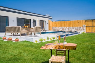 Villa Tweety, Patara Bögesinde, İki Odalı, Jakuzili, Korunaklı Havuzlu Villa 1