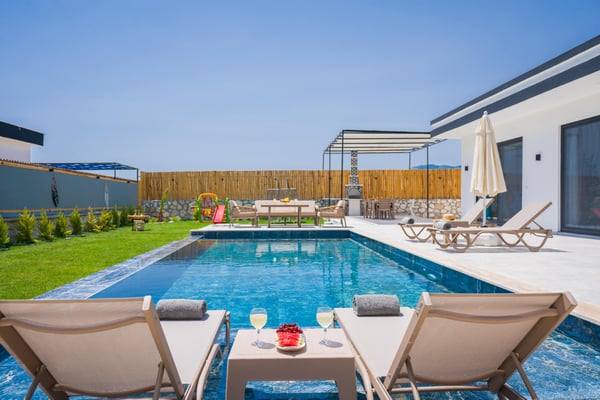 Villa Tweety, Patara Bögesinde, İki Odalı, Jakuzili, Korunaklı Havuzlu Villa 2