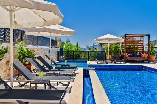 Villa Dessa, Kalkan'da, Hamam, Sauna ve Deniz Manzaralı Lüks Villa 2