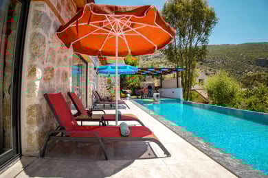 Villa Seyhan, Kalkan'da, 2 Odalı, Jakuzi ve Korunaklı Havuzlu Villa 2