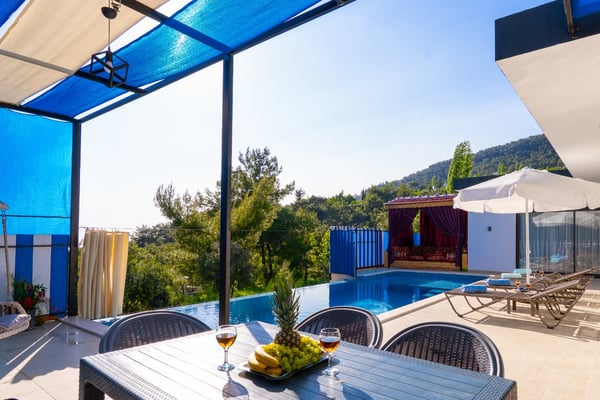 Villa Abray, Kalkan İslamlar Bölgesinde, 2 Odalı, Korunaklı Villa 3