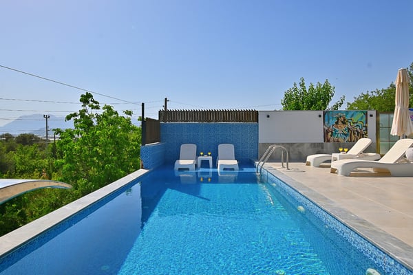 Villa Bean, Kalkan Bölgesinde, İki Odalı, Jakuzili, Korunaklı Balayı Villası 3