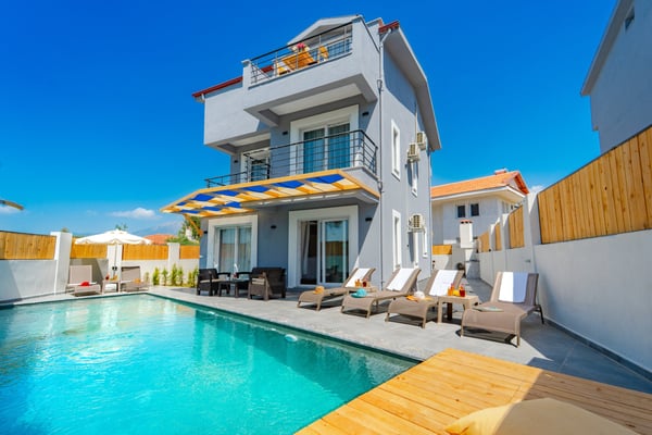 Villa Licia-1, Fethiye Bölgesinde, Üç Odalı, Jakuzili ve Saunalı Villa 1