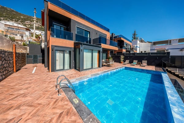 Villa Feza, Kalkan Bölgesinde, Üç Odalı, Deniz Manzaralı Villa 3