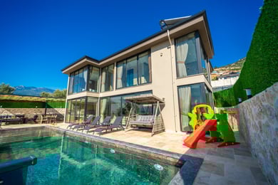 Villa Soluk-4, Kalkan Bölgesinde, İki Odalı, Dört Kişilik, Jakuzili Lüks Villa 1
