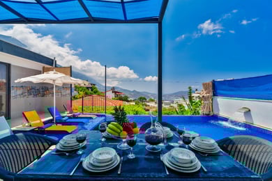 Villa Uranos, Kalkan Bölgesinde, İki Odalı, Korunaklı Havuzlu, Balayına Uygun Villa 3