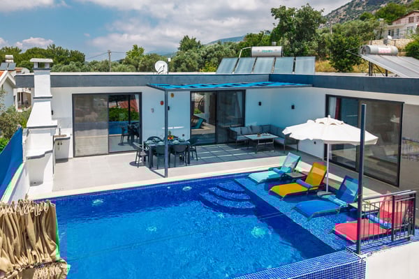 Villa Uranos, Kalkan Bölgesinde, İki Odalı, Korunaklı Havuzlu 1