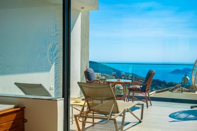 Villa Pelopea, 2 Odalı, Çift Jakuzili, Saunalı, Deniz Manzaralı Villa 2