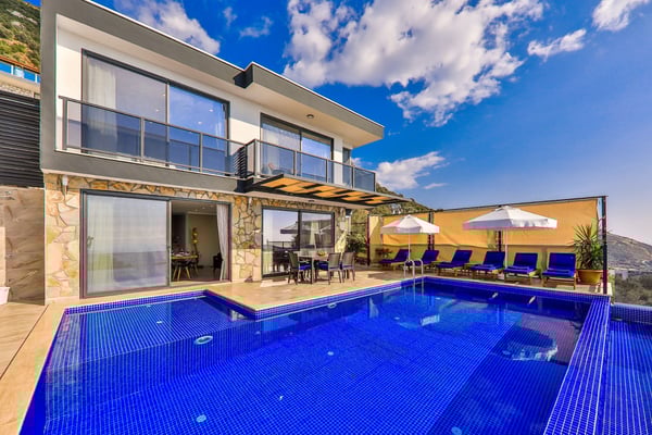 Villa Venüs-2, Deniz Manzaralı, Jakuzili, Lüks Villa 1
