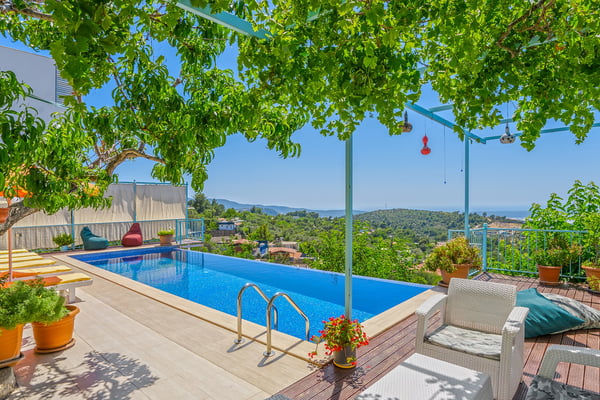 Villa Fabius, Kalkan Bölgesinde, 3 Odalı, Jakuzili, Korunaklı Villa 3