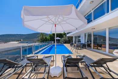 Villa Şiraz-3, Kalkan Bölgesinde, Deniz Manzaralı, Jakuzili 3