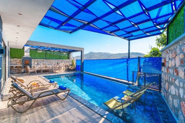 Villa Acar, Korunaklı Havuz & Jakuzi, 4 Kişilik 2